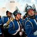 The Lincoln marching band after the pre game performance on Friday. Daniel Brenner I AnnArbor.com